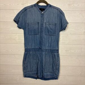 J. Crew Denim Chambray Romper Size 4